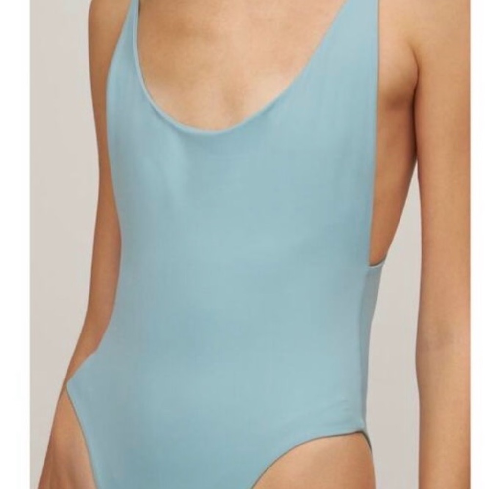 NWT Dos Gardenias Veronica
One Piece Light Blue Swimsuit